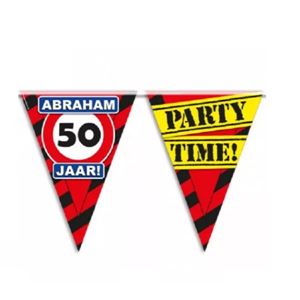 Party vlaggen Abraham 50 jaar