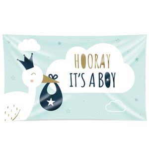 Gevel vlag baby boy XXL