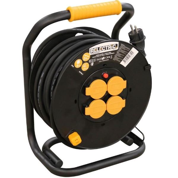Relectric kabelhaspel PRO 25 meter (3 x 2,5mm)