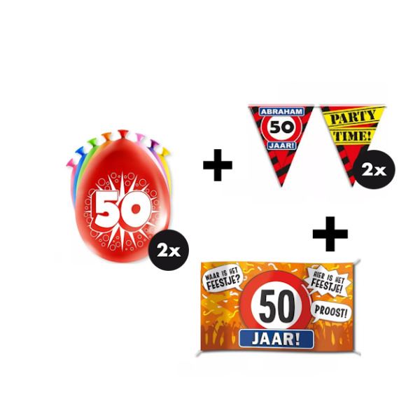 Versieringspakket 50 jaar (XL) Abraham